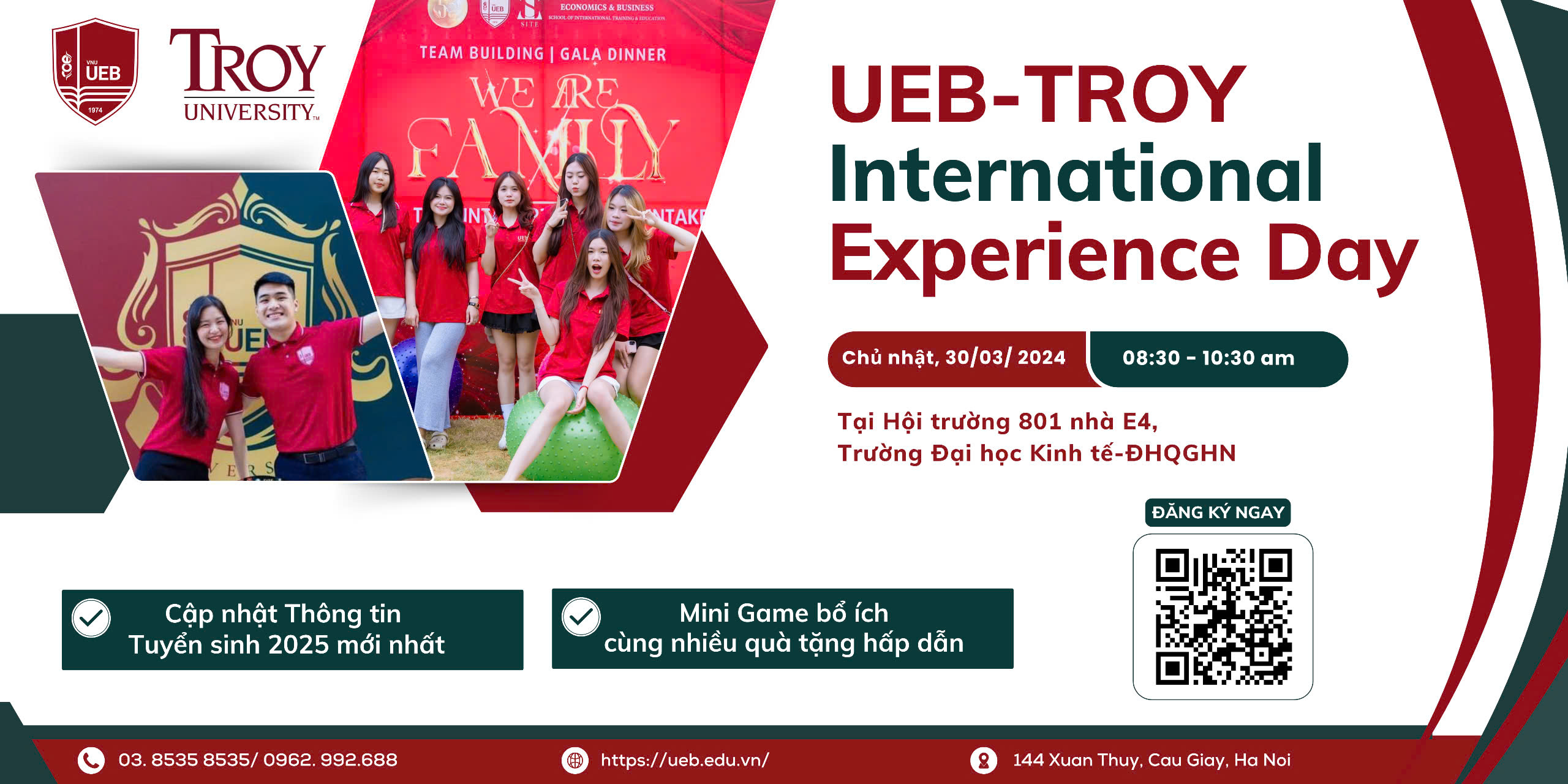 Coffee with Dean: UEB-Troy International Experience Day - Ngày hội hướng nghiệp và tư vấn tuyển sinh Chương trình Quản trị kinh doanh liên kết đào tạo giữa UEB và Đại học Troy (Troy University, Mỹ)